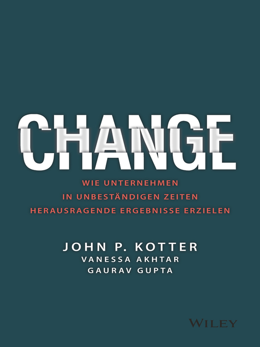 Title details for Change by John P. Kotter - Available